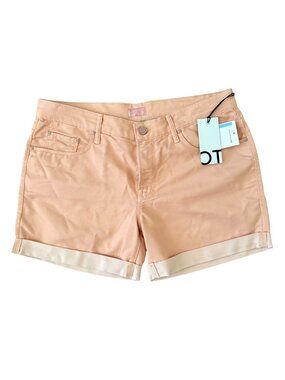 NWT MOTHER Peach Skinny Not Skinny Short- Blush/Peach- 28